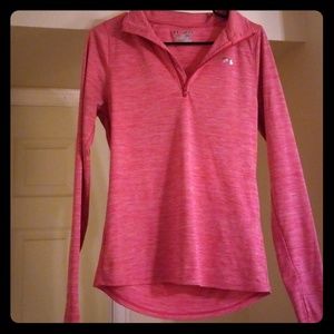 Under armour pink pull over